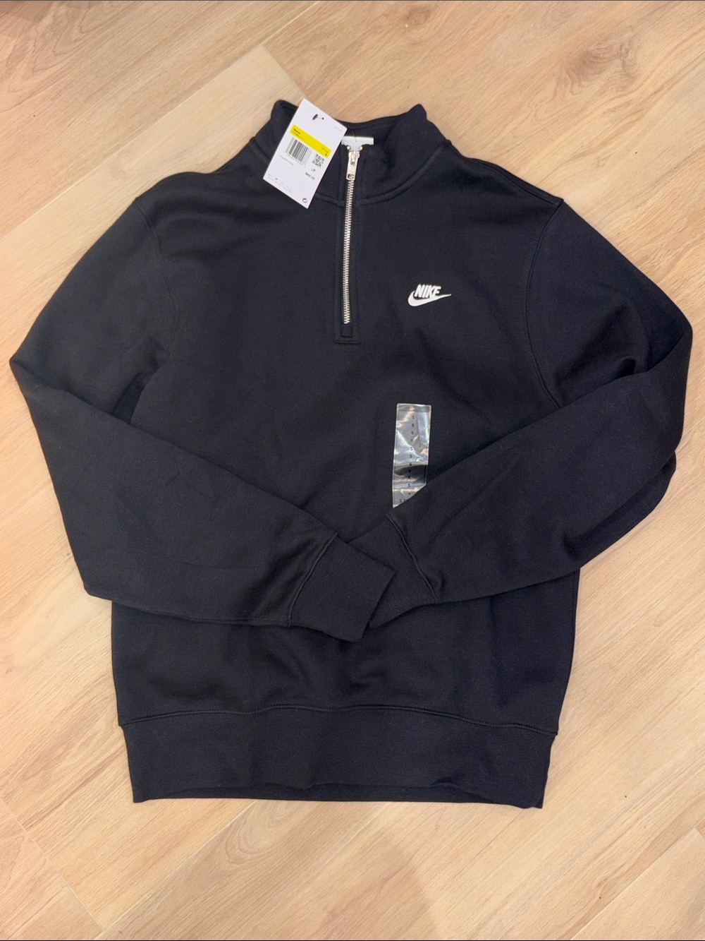 Nike Men's Black Quarter-Zip Pullover Sweatshirt